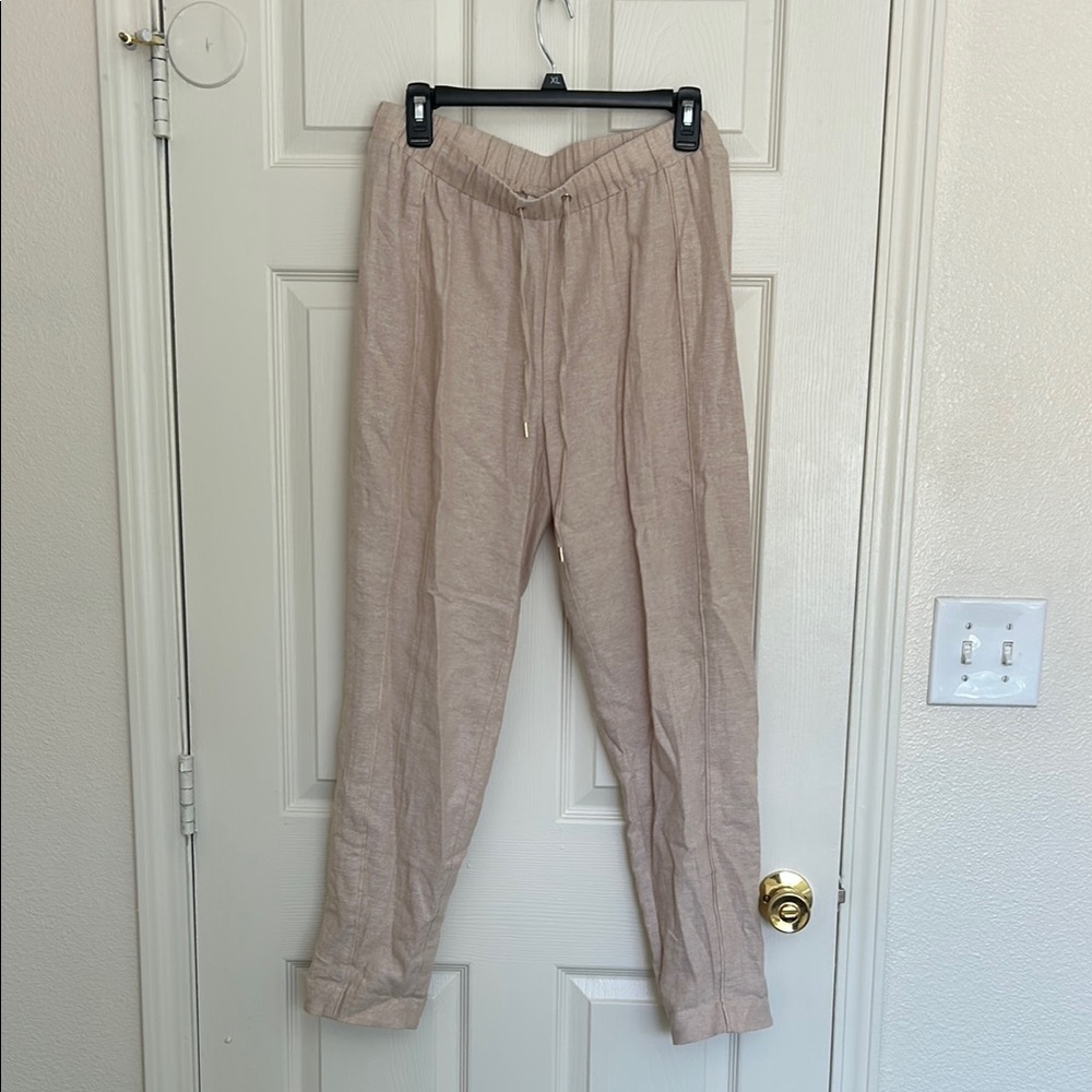 Tan Linen Women’s Pants